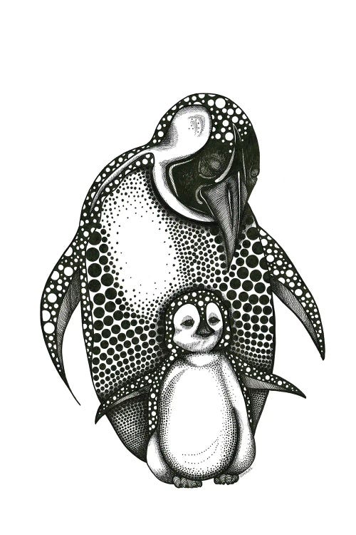 Mother Penguin And Baby