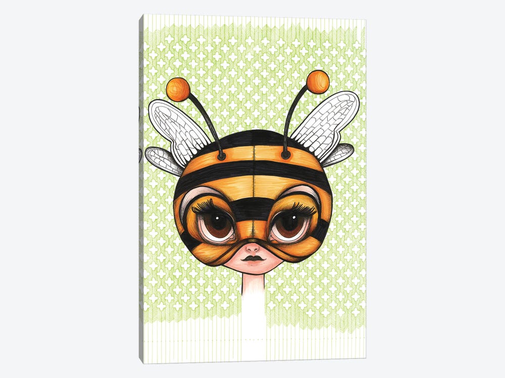 Bee Girl by Ann Hutchinson 1-piece Art Print