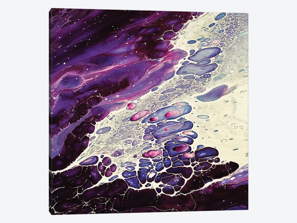Purple Wash by Ann Hutchinson 1-piece Canvas Artwork
