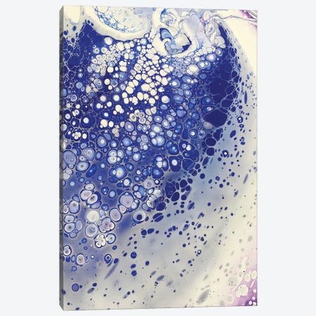 Blue Foam Canvas Print #AHT9} by Ann Hutchinson Art Print