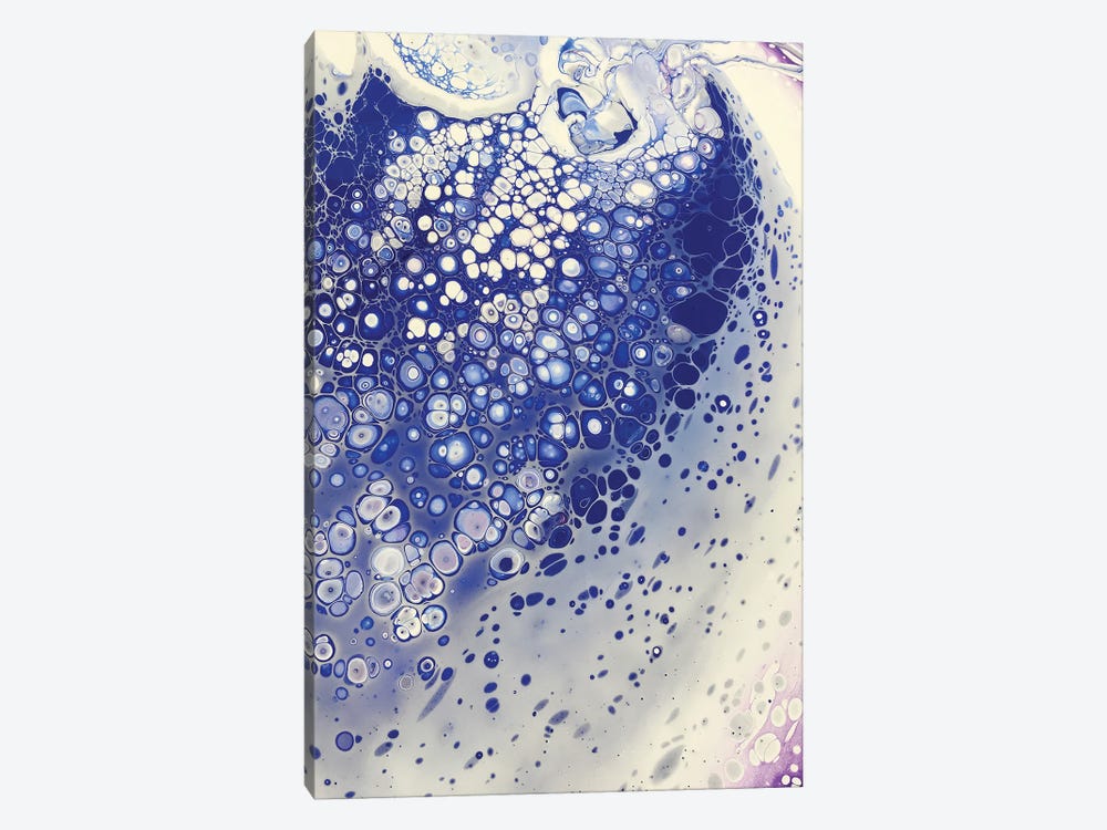 Blue Foam by Ann Hutchinson 1-piece Canvas Art Print