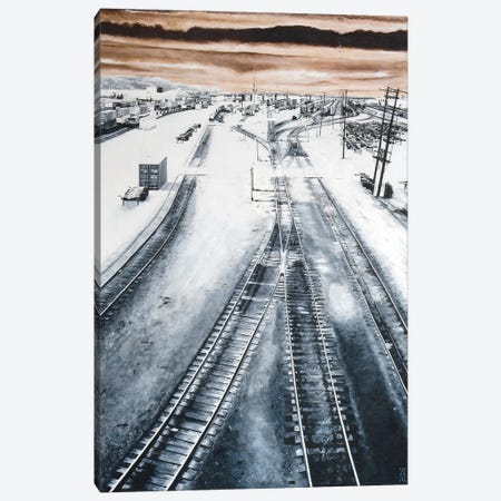 Argo Yard Canvas Print #AHU11} by Alec Huxley Canvas Artwork