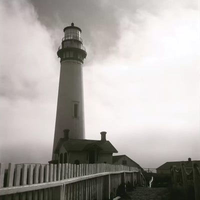Pigeon Point by Alec Huxley framed canvas print