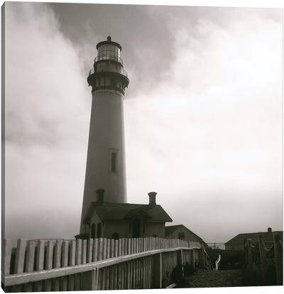 Pigeon Point Canvas Art Print - Sepia Photography
