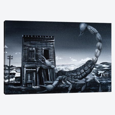 Eve Of The Scorpion Canvas Print #AHU74} by Alec Huxley Art Print