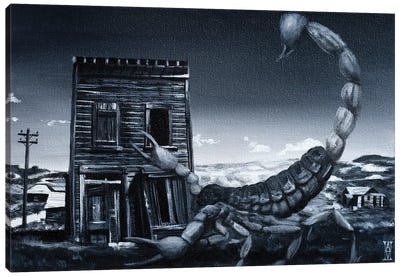 Eve Of The Scorpion Canvas Art Print - Haunted Houses