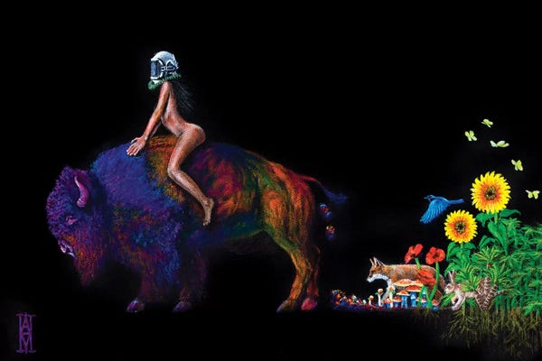 Bison & Buffaloes: Fertile Trip by Alec Huxley