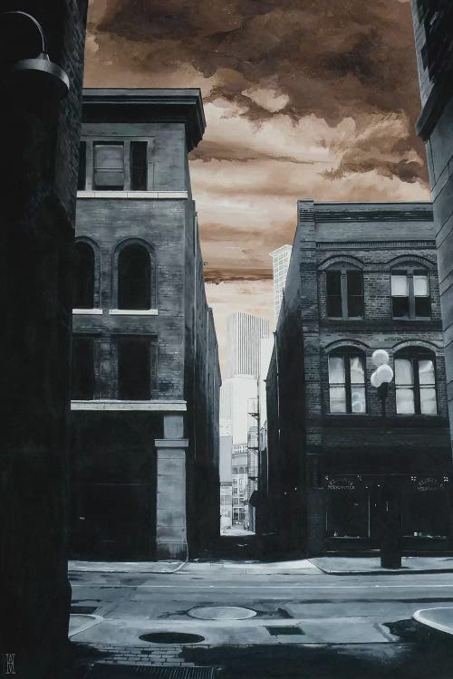 Alley Off Jackson St. by Alec Huxley wall art