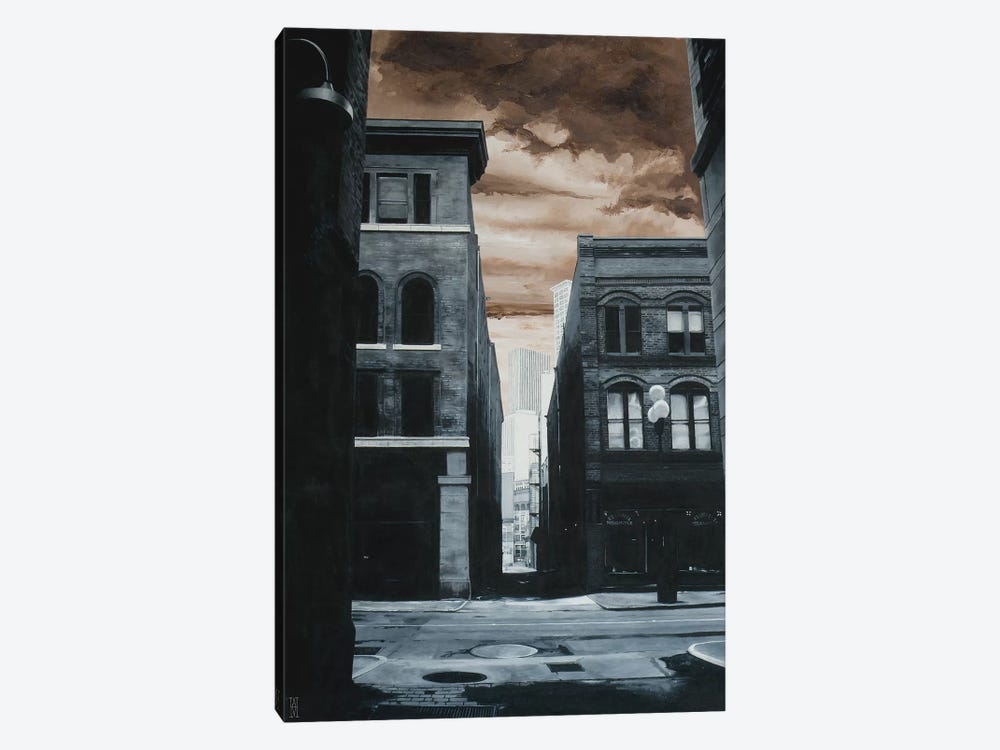 Alley Off Jackson St. by Alec Huxley 1-piece Art Print