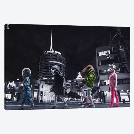 Ghouls Night Out Canvas Print #AHU97} by Alec Huxley Art Print