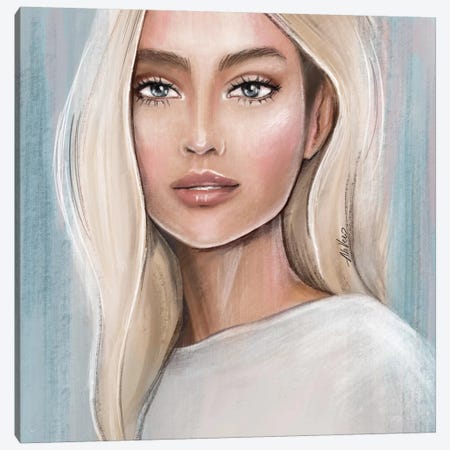 Blonde Canvas Print #AHV33} by AhVero Canvas Print