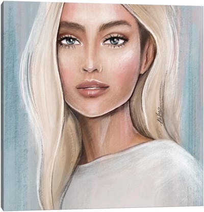 Blonde Canvas Art Print - Ahvero