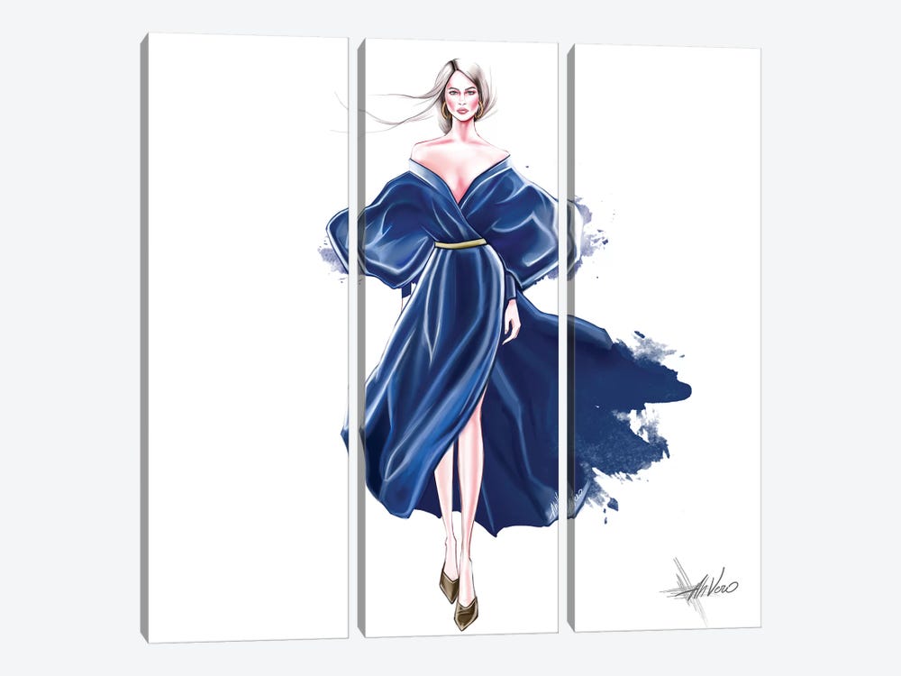 Blue Splash Canvas Print by AhVero | iCanvas