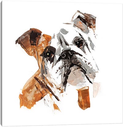 English Bulldog II Canvas Art Print - Bulldog Art