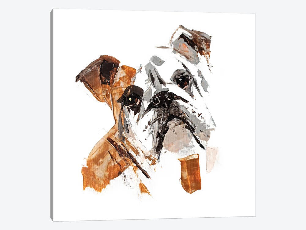English Bulldog II by Anna Cher 1-piece Canvas Art Print