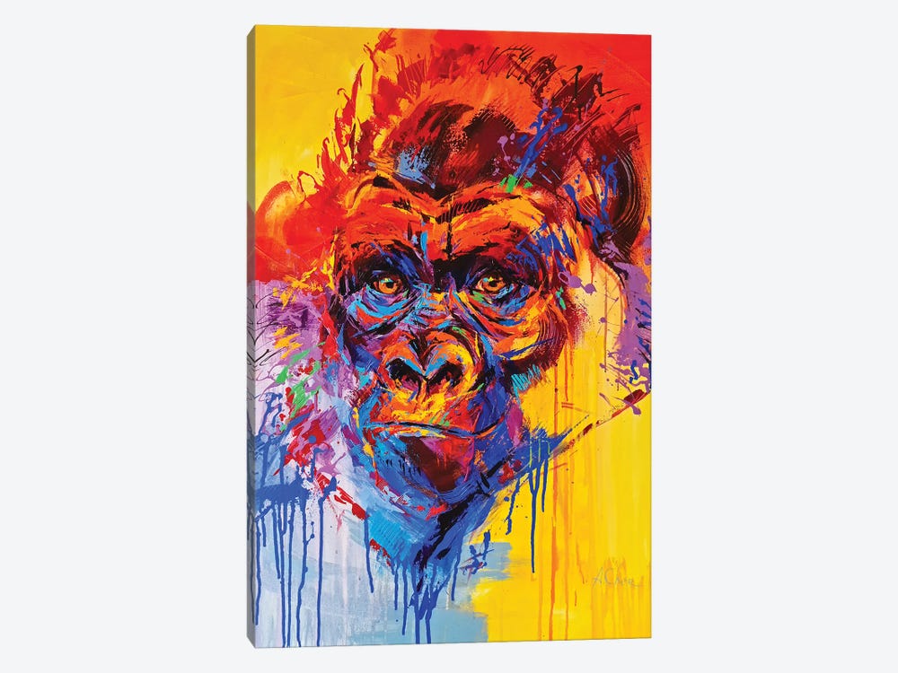 Gorilla by Anna Cher 1-piece Canvas Art