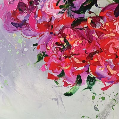 Floral Triptych by Anna Cher framed wall art