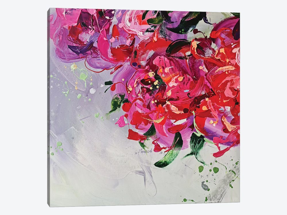 Floral Triptych by Anna Cher 1-piece Canvas Art Print