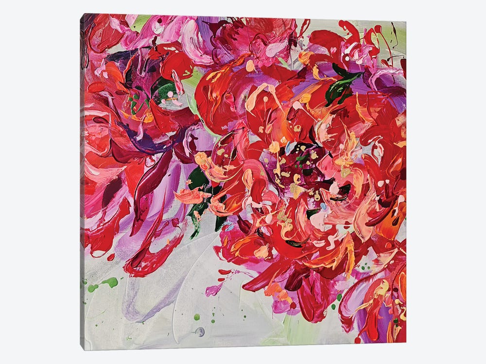 Floral Triptych II by Anna Cher 1-piece Canvas Art