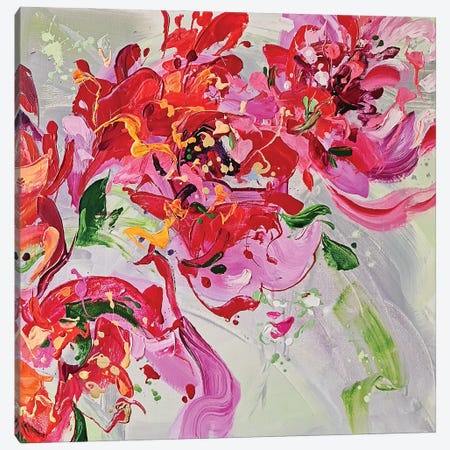 Floral Triptych III Canvas Print #AHZ23} by Anna Cher Canvas Wall Art
