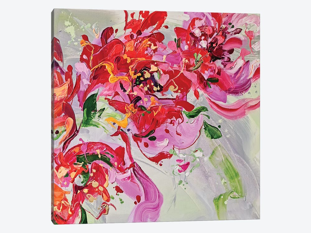 Floral Triptych III by Anna Cher 1-piece Canvas Art Print