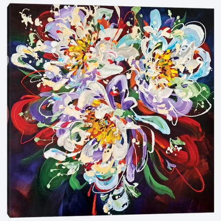 Flower fireworks Canvas Print #AHZ24} by Anna Cher Canvas Print