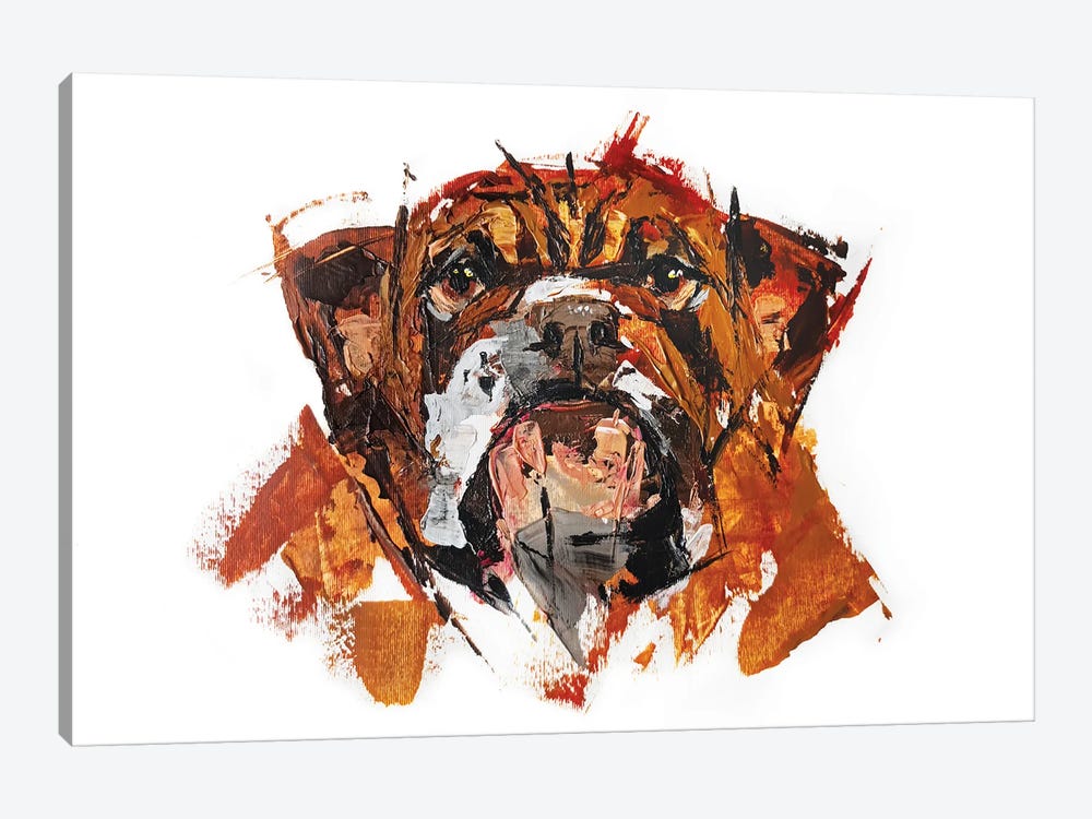 Bulldog by Anna Cher 1-piece Canvas Wall Art