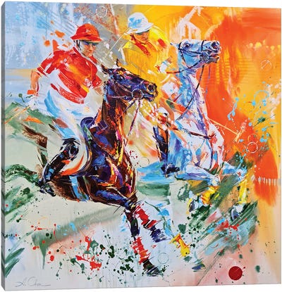 Polo IV Canvas Art Print - Athlete Art