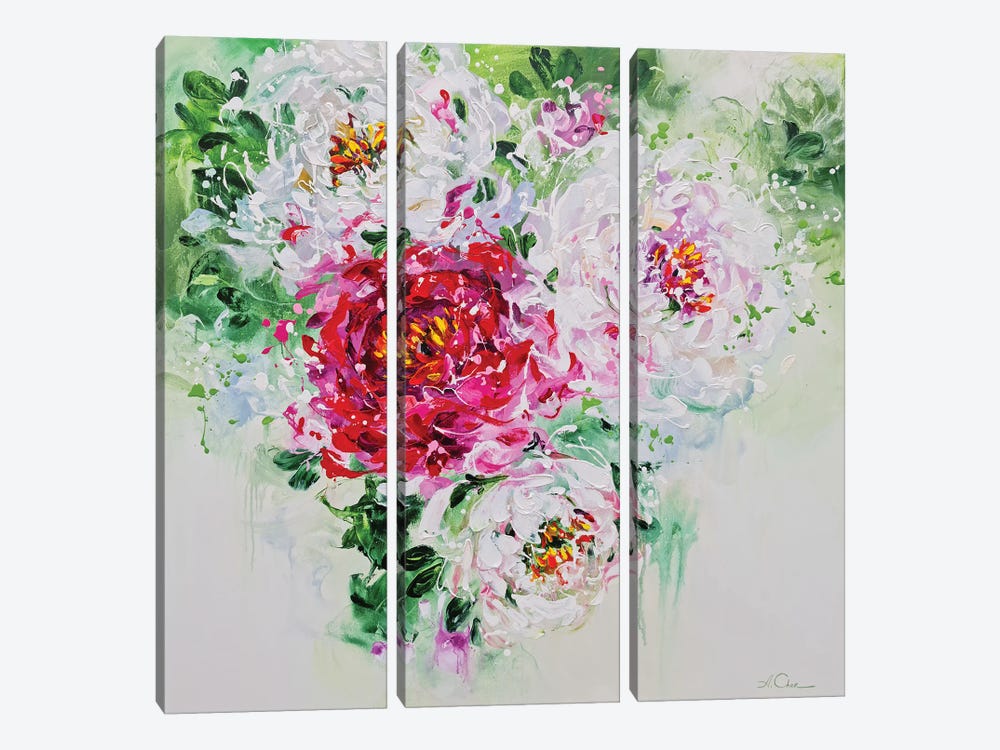 Floral III by Anna Cher 3-piece Canvas Art