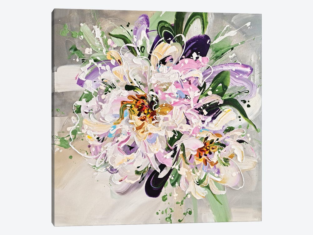 White Flowers by Anna Cher 1-piece Art Print