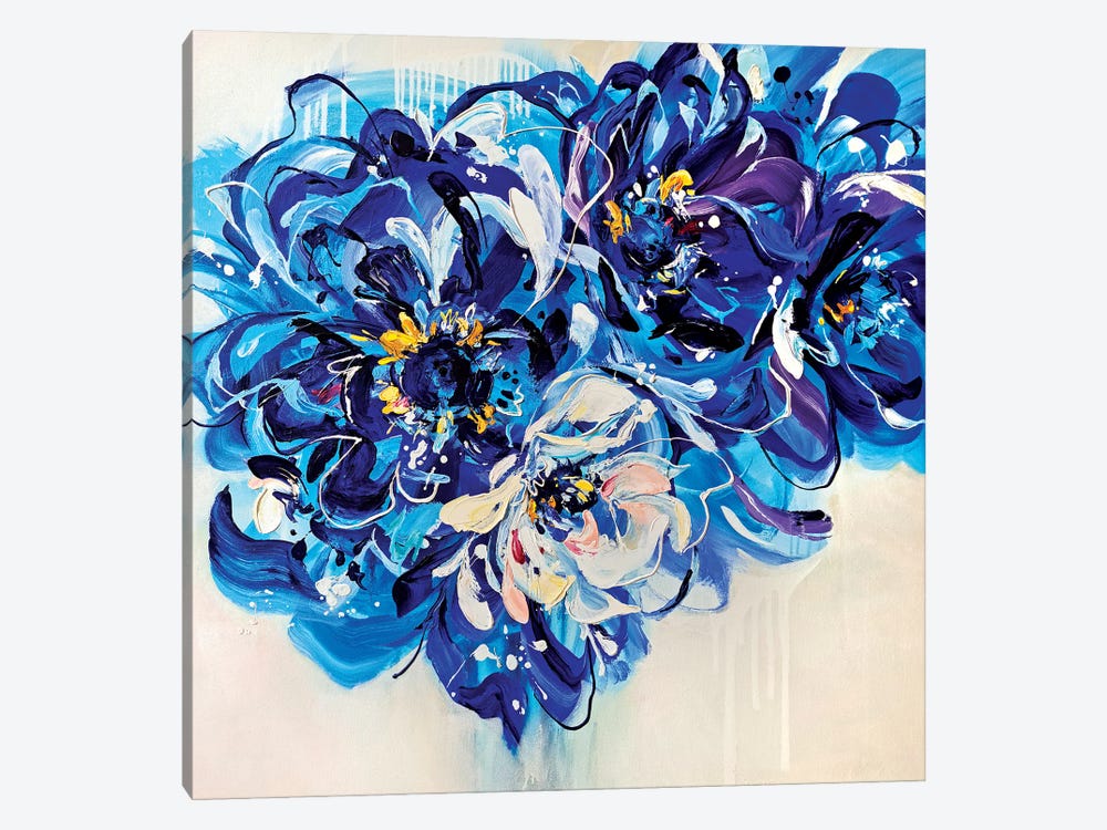 Blue Flowers by Anna Cher 1-piece Art Print