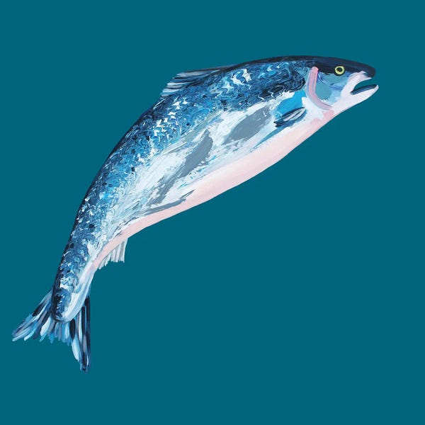 Salmon: Leaping Salmon by Alice Straker