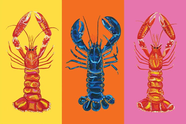 Lobster Langoustines Love by Alice Straker wall art