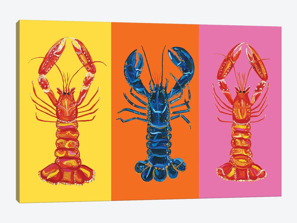 Lobster Langoustines Love by Alice Straker 1-piece Art Print
