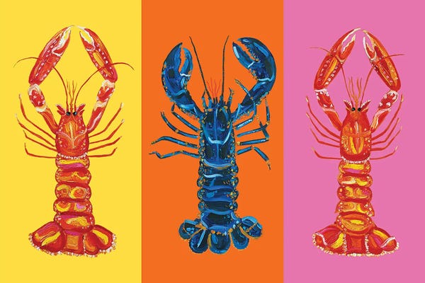 Pop Art Kitchen: Lobster Langoustines Love by Alice Straker