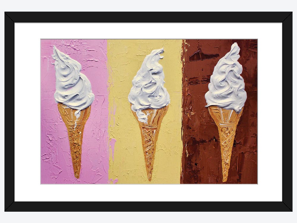Electrically Heated Ice Cream Scoop Stretched Canvas Print