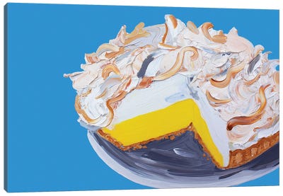 Lemon Meringue Pie Canvas Art Print - Preppy Pop Art