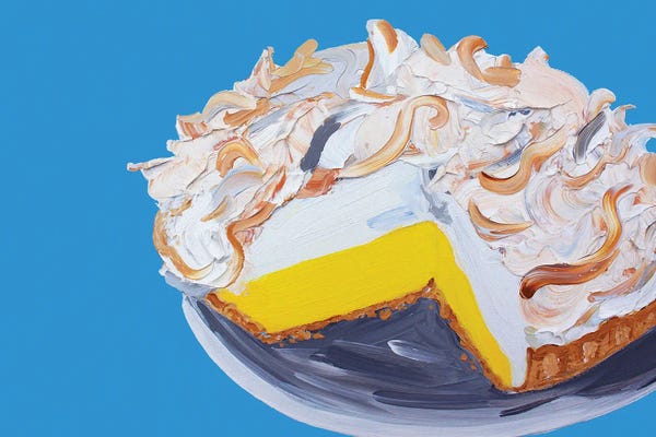 Preppy Pop Art: Lemon Meringue Pie by Alice Straker
