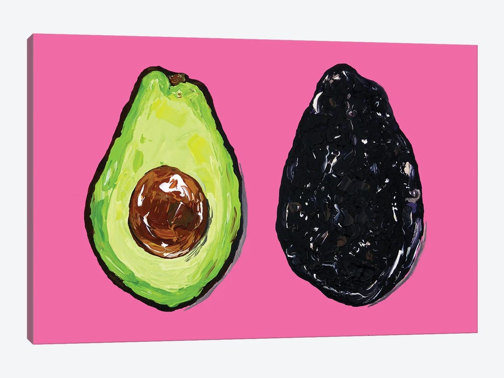 Avocados by Alice Straker 1-piece Canvas Print
