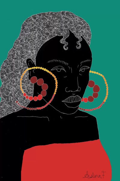 En Attendant - Green by Aislinn F framed canvas print