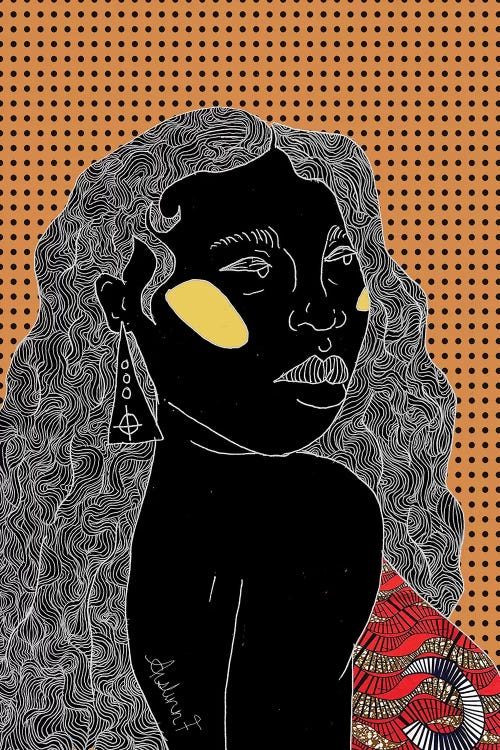 Glow - Orange by Aislinn F wall art