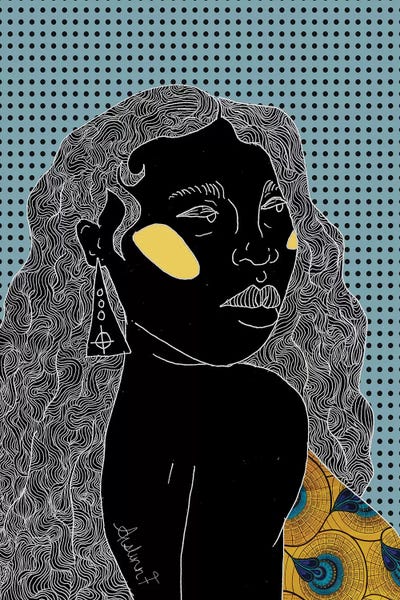 Glow -Blue by Aislinn F framed canvas print