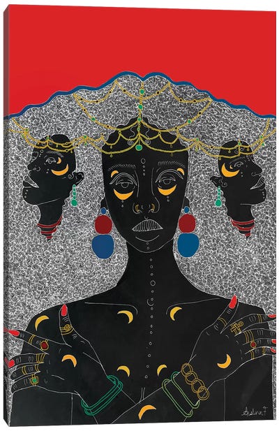 Goddess I Canvas Art Print - African Heritage Art