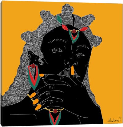 Ponder Canvas Art Print - African Culture