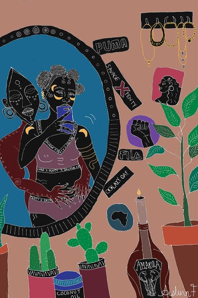 In My Room by Aislinn F framed canvas print