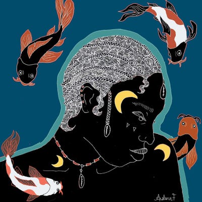 Isolation by Aislinn F framed canvas print