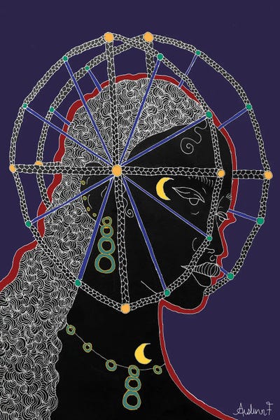 Nobility -Blue by Aislinn F canvas print