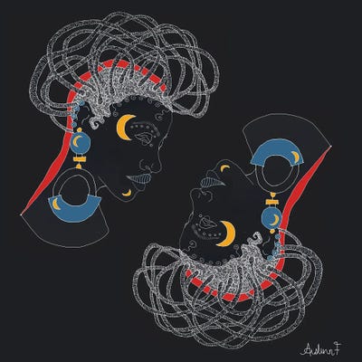 Reflect by Aislinn F framed canvas print