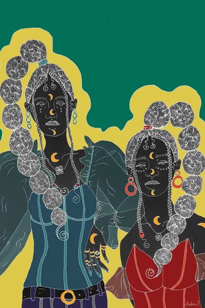 Sisterhood by Aislinn F framed canvas print