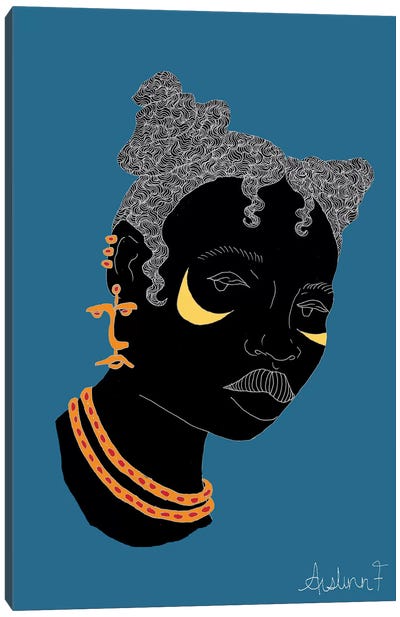 Bantu Knots I Canvas Art Print - African Heritage Art